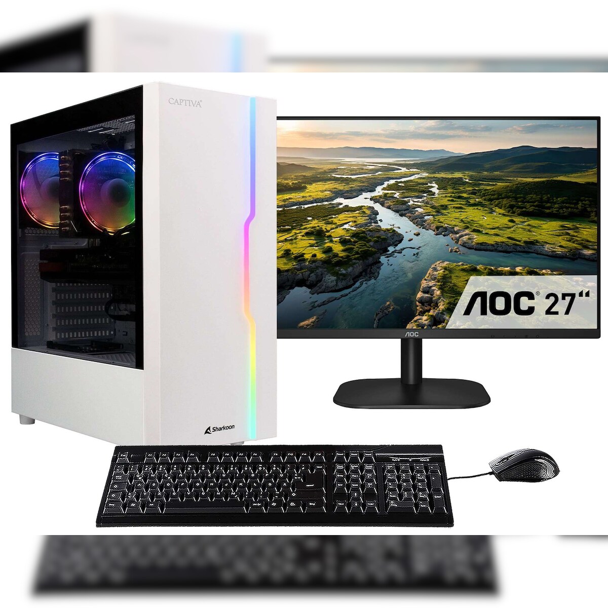 Captiva PC Power Starter R86-109 TFT Bundle (Ryzen 7 5700G/SSD 1TB/32GB/WLAN/w/o OS) Image