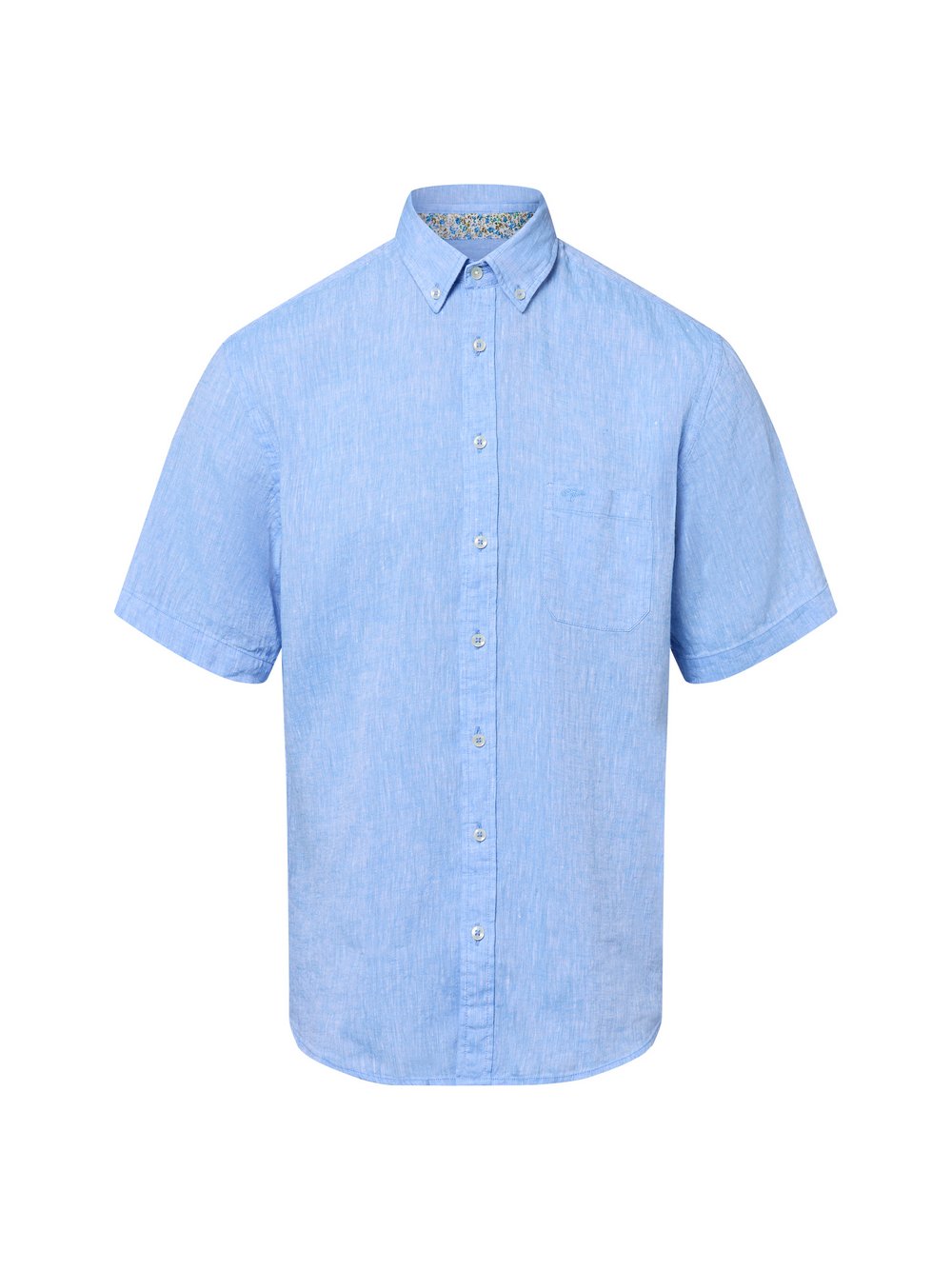 Fynch-Hatton Freizeithemd mit Leinen-Anteil Herren Regular Fit Leinen hellblau, L Image