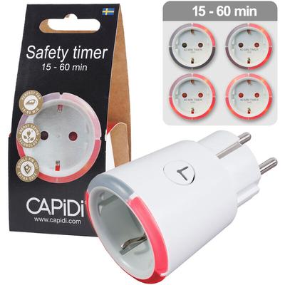 Capidi - Zeitschaltuhr 15-60 Minuten LED-Anzeige Weiß Image