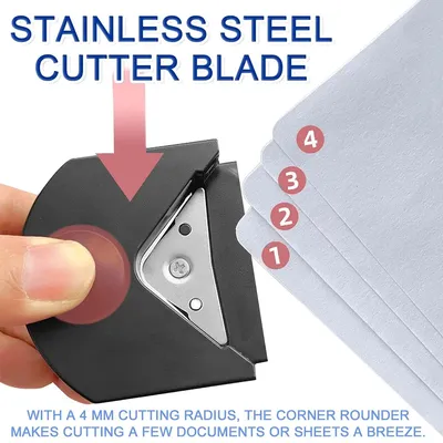 R4 Card Rounded Cutter Corner Rounder Paper Hole Trimmer Angle Punch idol Photo Cutter Scrapbook Gift Office DIY Craft Hand Tool