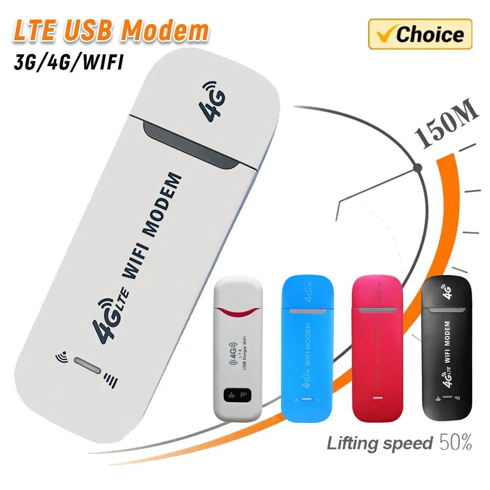 4G LTE Wireless USB Dongle Mobile Broadband 150Mbps Modem Stick 4G Sim Karte Wireless Router Home Office Wireless WiFi Adapter Image