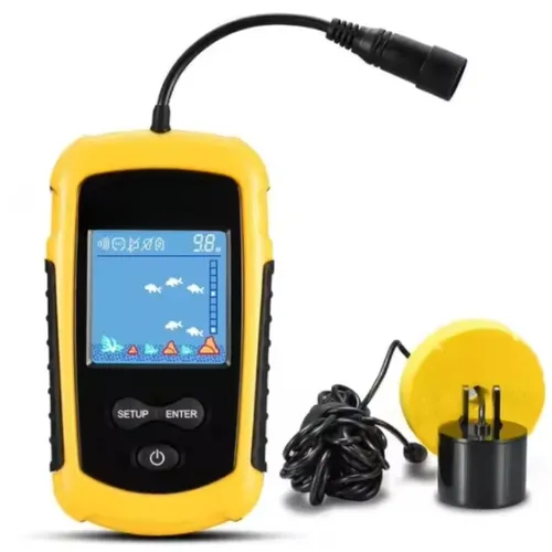 Tragbare Fisch Tiefe Finder Wasser Handheld Fisch Finder Sonar Boot Wandler Angeln Echolot