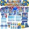 Neue Cartoon Sonic Party Supplies Jungen Geburtstag Party Einweg Geschirr Set Pappteller Tasse Servietten Baby Dusche Dekorationen