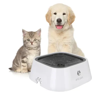 Pet Products Carried Floating Bowl Anti-Overflow Cat Dog Water Bowl 1.5L Slow Water Feeder Dispenser Dog Supplies