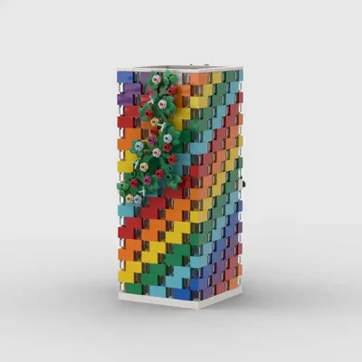 MOC Baustein Spielzeug Vase Modell kreative Montage Spielzeug Set Weihnachtsgeschenk geeignet für Image