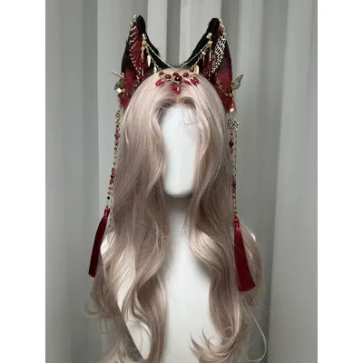 Tierohren-Stirnband, Fuchs, Katzenohren, exotischer Charme, Kopfschmuck, Cosplay, mehrfarbig, Image