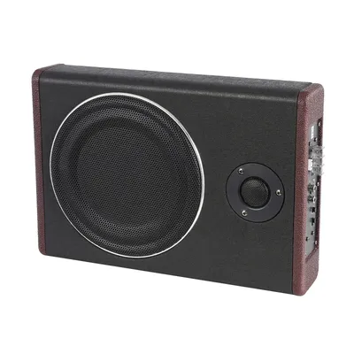 8 Inch Ultra Slim Car Subwoofer Under Seat Car Active Subwoofer Compact Car Bass Audio Car Stereo Amplifier Speaker DC 12V 600W