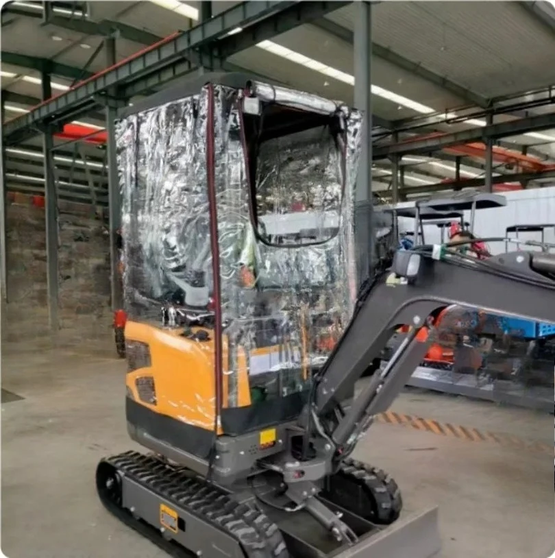 Minibagger, winddicht, warme Markise, PVC-Abdeckung mit Fenster für RIPPA R319 Image