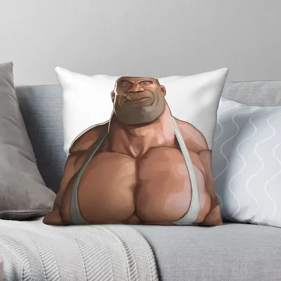 Buff Team Fortress 2 TF2 Solider Quadratischer Kissenbezug Polyester Leinen Samt Kreativer Image