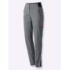 Funktionshose CASUAL LOOKS, Damen, Gr. 19, Kurzgrößen, grau, 55% Baumwolle, 42% Polyamid, 3% Elasthan, unifarben, gemustert, mehrfarbig, lang, Hosen