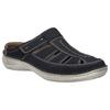 Clog JOSEF SEIBEL "New Anvers 76", Herren, Gr. 41, blau (dunkelblau), Leder, casual, Schuhe, Hausschuh, Sabot, Freizeitschuh in extraweiter Form