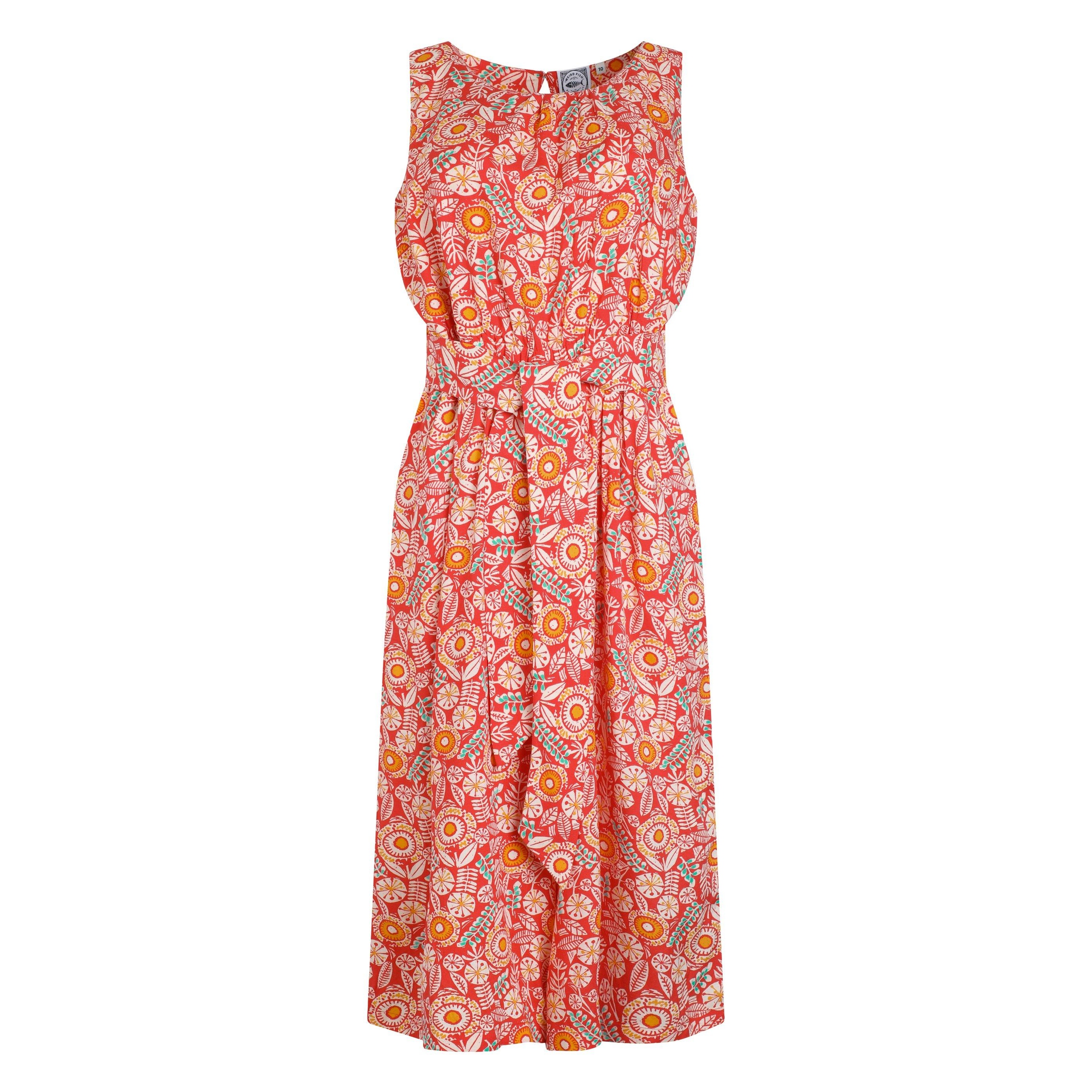 Weird Fish - "Nalani" Jumpsuit für Damen (Tangorot) Image