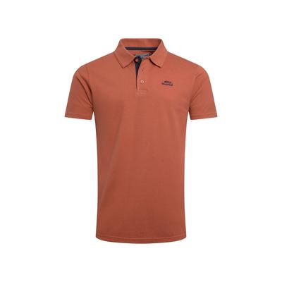 Weird Fish - "Miles" Poloshirt Baumwolle aus biologischem Anbau für Herren (Gebackene Tonerde Rot) Image