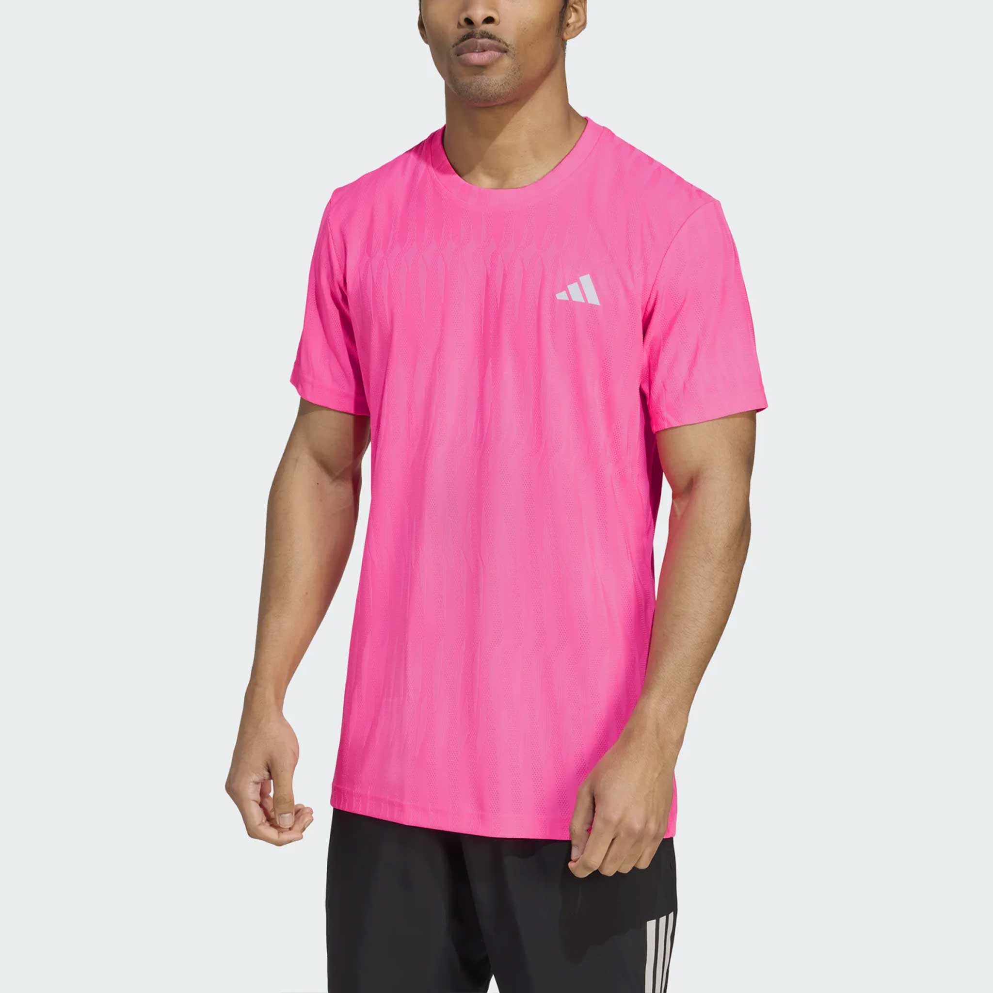 adidas Climacool+ Airchill Freelift Tee 2025 Men's Tennis Apparel Lucid Pink