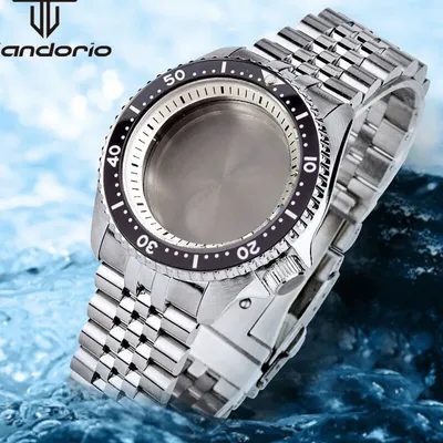 Stainless Steel 41mm 20bar Dive skx007 Automatic Watch Case Bracelet Sapphire Glass 120 Clicks Bezel Fit NH34 NH35 NH36 Movement