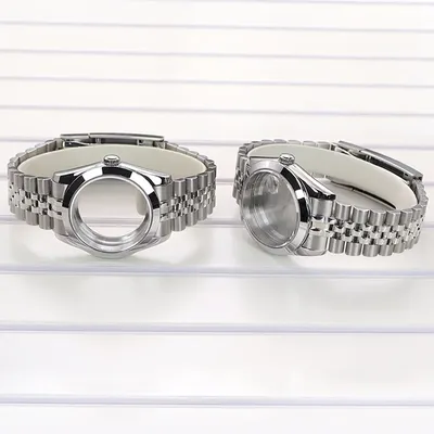 36mm 39mm Stainless Steel Watch Case 5-link Bracelet For NH35 NH36 NH34 Miyota 8215 Movement 28.5mmDial Sapphire Glass Air King