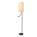 Lampadaire métal avec liseuse noir