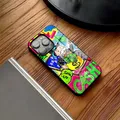 Custodia per telefono Dollar Monopoly per IPhone 16 15 14 Pro 11 13 12 Mini 6 8 7 Plus Custodia in vetro di design di lusso