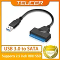 Adattatore per disco rigido HDD SSD da 2,5 pollici da USB 3.0 a SATA per computer desktop portatile Adattatore di espansione per disco rigido da Sata a USB