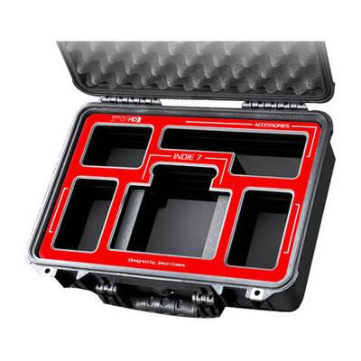 Jason Cases SmallHD Indie 7 Touchscreen Monitor Case (Red Overlay) SMND7RE