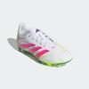 Fußballschuh ADIDAS PERFORMANCE "PREDATOR CLUB KIDS FG/MG", Gr. 30, cloud weiß, lucid pink, lucid lemon, Synthetik, sportlich, Schuhe, für Rasenplätze
