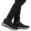 Slip-On Sneaker RIEKER "Ready2GO", Herren, Gr. 42, schwarz, Nubukleder, Textil, sportlich, Schuhe, Halbschuh, Schlupfschuh, Outdoorschuh, herausnehmbare Soft-Einlage
