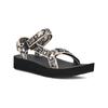Sandale TEVA "W MIDFORM UNIVERSAL", Gr. 38, neon floral schwarz, weiß, Textil, sportlich, Schuhe