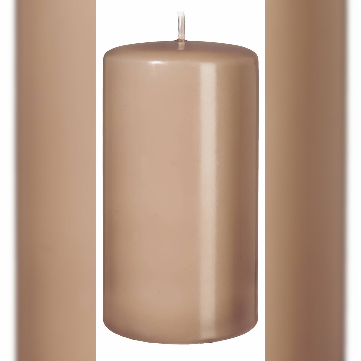Kopschitz Kerzen Stumpenkerzen Portobello Nougat 18 x 7 cm, 4 Stück Image