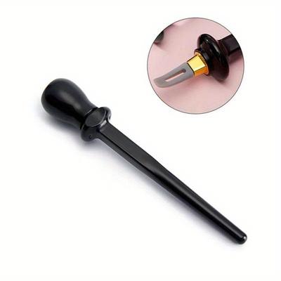 TEMU 1pc Precision Waterproof Silicone Eyeliner Tool, Handle, Reusable Eyeliner Pen For Lasting Eye Makeup Application Image