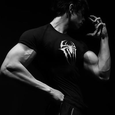 TEMU Men' Spider Graphic T-shirt | 3d Print, Quick-dry & Breathable Knit + Stretchy Fabric | Urban Streetwear, Fitness, Running, Hiking | Versatile Clothing Image