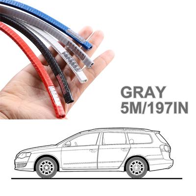 TEMU 1 Roll, 5m/197in Pvc Car Door Edge Protector Strip, Universal Fit, Anti-scratch, Sound & Dust Proof, Decorative Rubber Guard For Suv, Sedan, Sports & Image