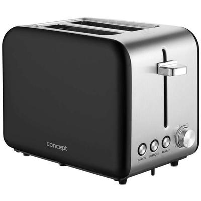 Concept - Toaster, 950 w, Edelstahl/schwarz te2052 Image
