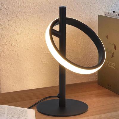 Gbly - LED-Tischlampe, taktile, dimmbare Tischlampe - schwarze Nachttischlampe mit drehbaren Image
