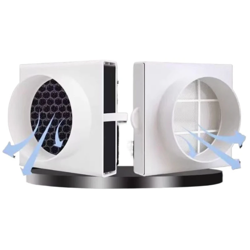 Fresh air system duct air filter inline ducting box ventilation for pipe Air inlet Primary pre-filter Deworming and Deashing Image