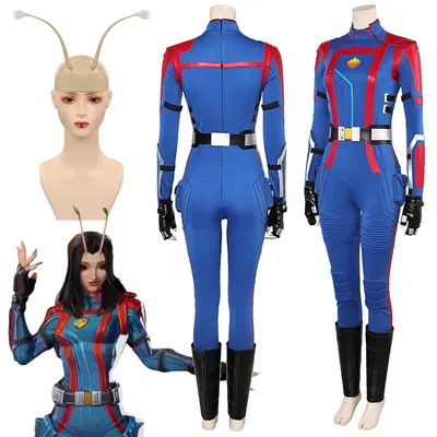 Spiel Rival Cosplay Mantis Kostüm Kleidung Hallowma Party Uniform Blau Rollenspiel Anzug Image