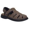 Sandale JOSEF SEIBEL "Max 92", Herren, Gr. 41, orange (brasil), Leder, klassisch, Schuhe, Bäckersandale, Komfortschuh, Klettschuh in weiter Form