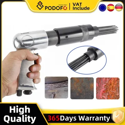 150 Lightweight High-Power Pneumatic Rust Remover with Interchangeable Heads - Efficient Rust Removal Tool for Metal Surfaces