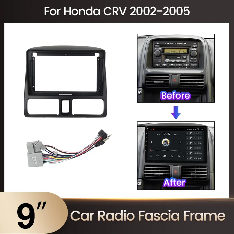 2 din Radio Blende für Honda Crv Cr-V 2002-2005 Schalttafel montage Installation Dash Kit Rahmen Adapter Lünette Dash Hea dunit Bildschirm
