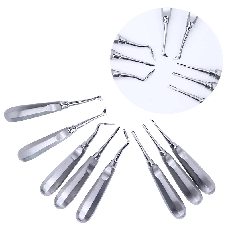 Dental Aufzug Edelstahl Wurzel Fragment Luxating Aufzüge Zahn Dental Labor Instrument Griff Zahnarzt Werkzeuge Image