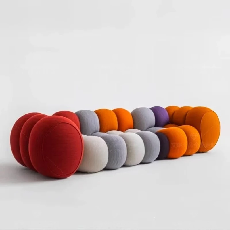 Nordic Wohnzimmer Sofas Weiß Puff Boden Designer 2025, Akzent Blase Couch Salon Luxus Hotel Sofa Wohnzimmer Möbel Hause Image