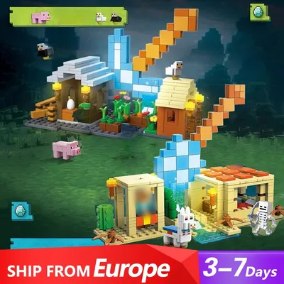 Filmspiel MOC My Mini World Series Bausteine Diamantwaffenszene mit 3-Figuren Lernspielzeug für Image