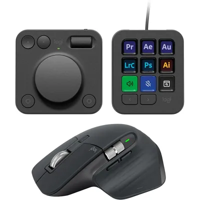 MX Master 3S & Creative Console Bundle: Precision Mouse, Programmable Keys,Control Dial, for Graphic