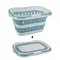Folding dirty clothes basket for home use, wall hanging clothes storage basket, bathroom dirty