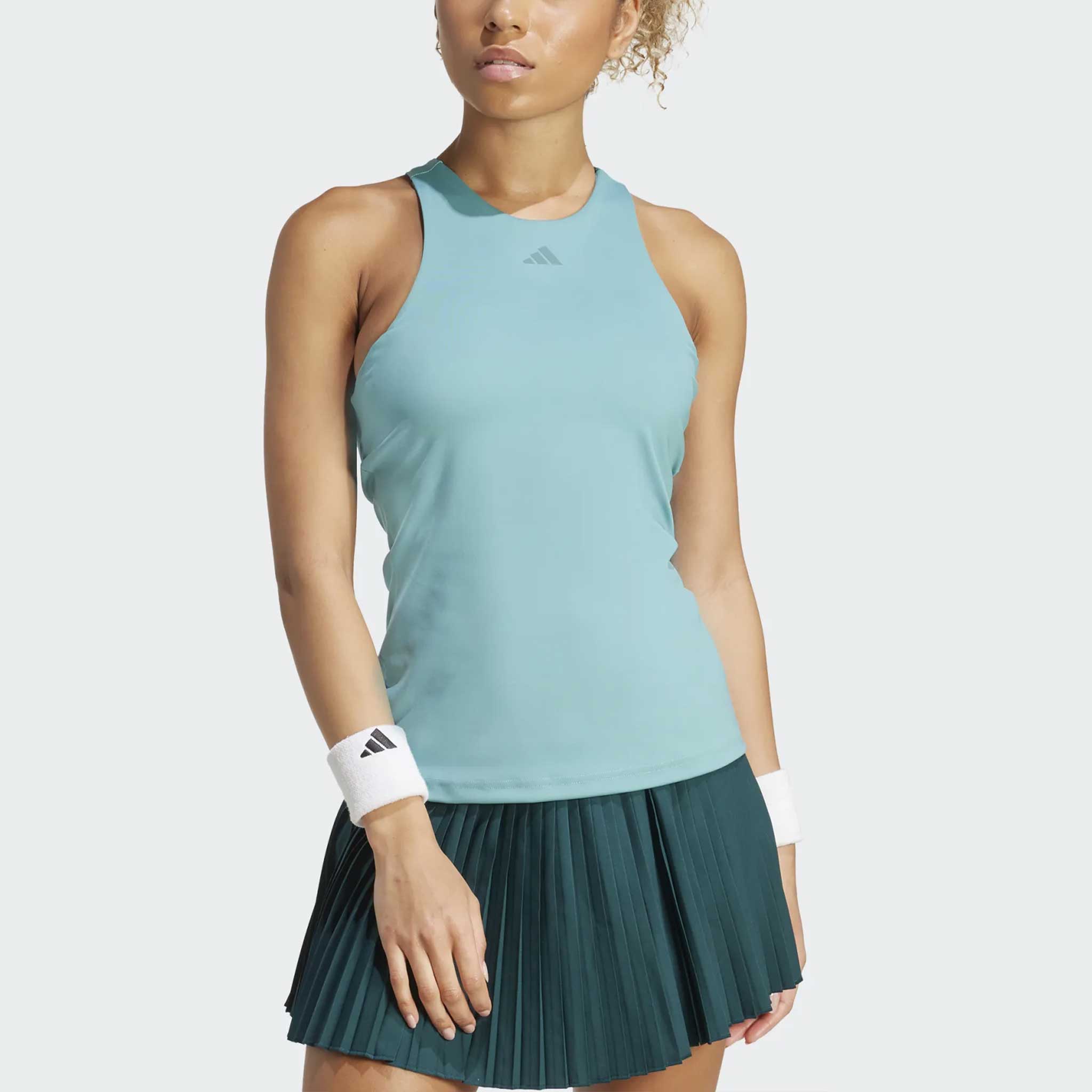 adidas Y-Tank 2025 Women's Tennis Apparel Powder Teal