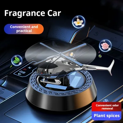 Car Solar Aircraft Aromatherapy Air Freshener Helicopter Solar Aromatherapy Ornaments Car Aromatherapy Machine To Remove Odor