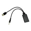 Per BMW E90 E91 E92 E93 Spina da 3,5 mm Adattatore cavo radio Bluetooth universale per auto AUX Bluetooth 5.0 Ricevitore audio musicale