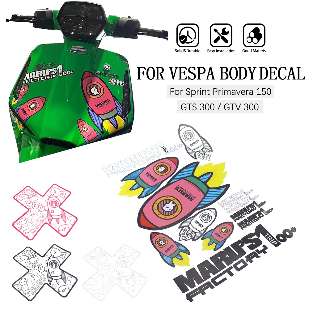 Moto Decalcomania Del Vinile Sport Adesivo Per Vespa GTS 250 GTS 300 GTV 250 GTV 300 GTS250 GTS300 GTV300 GTV300 Scooter