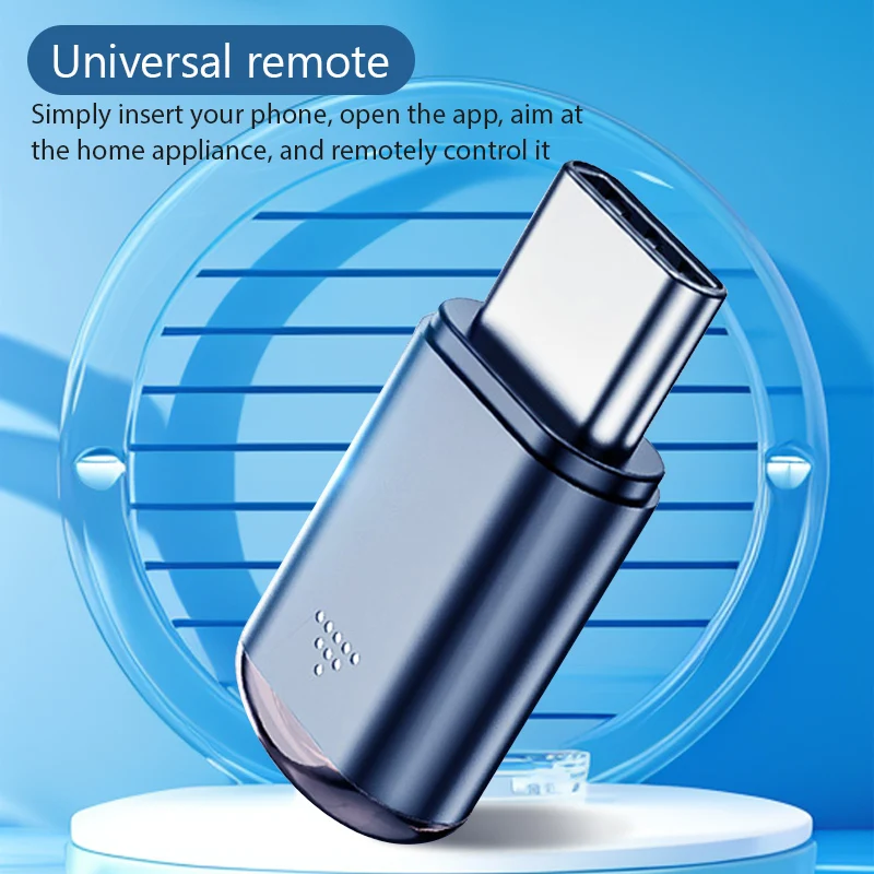 Adaptateur émetteur infrarouge pour Smartphone, contrôle de Type C, adaptateur de contrôle par application intelligente, télécommande infrarouge adaptée à la télévision
