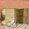 Abri de jardin pour vélos 232x110x170 cm, pin imprégné, décoration de jardin extérieur, rangement