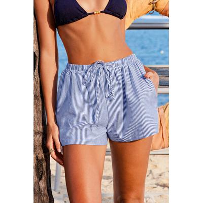 Easy Tide Striped Cover-Up Shorts